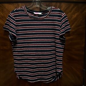 Frame multi striped tee shirt.
